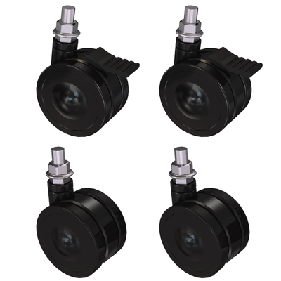 Crimson 4 Piece Caster Set for S46P and S46PC Portable Stands (Black) CAST41