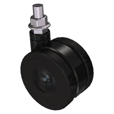 Crimson Caster Set for S46P and S46PC Portable Stands CAST41, threaded locking caster alternate view