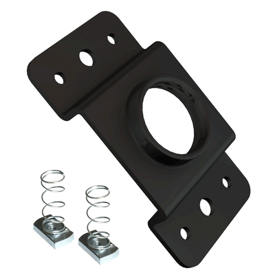 Crimson Single Unistrut Ceiling Adapter with Hardware (Black) CAU1