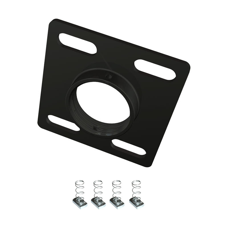 Crimson Dual Unistrut with 2.25 inch Centers Ceiling Adapter and Hardware (Black) CAU4