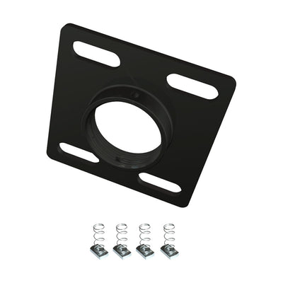 Crimson Dual Unistrut with 2.25 inch Centers Ceiling Adapter and Hardware (Black) CAU4