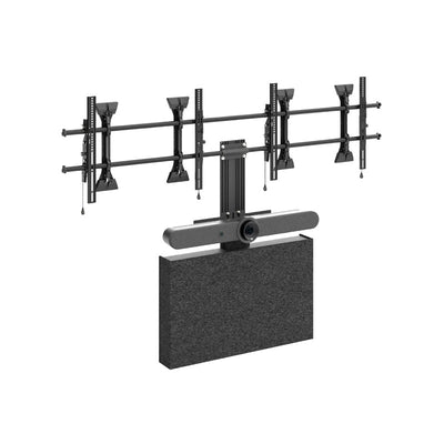 Chief Fusion Storage Cabinet and Camera Mount FCASTC, dual-display conference mount with camera and soundbar