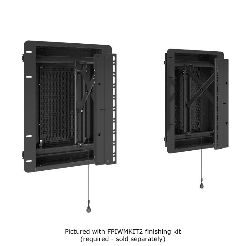 Chief Tempo In-Wall Boxes and Stud Tabs Kit FPIWMKIT1, compact recessed enclosure with side panel open