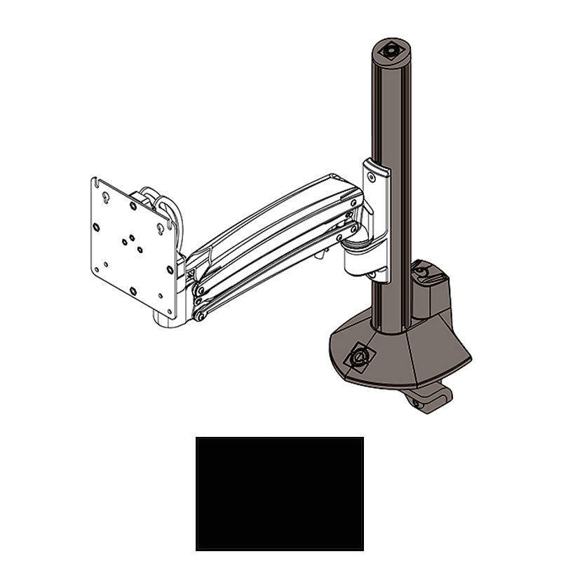 Chief Column Desk Clamp Base Kit (KXC K1C and K2C, Black) KRA245B