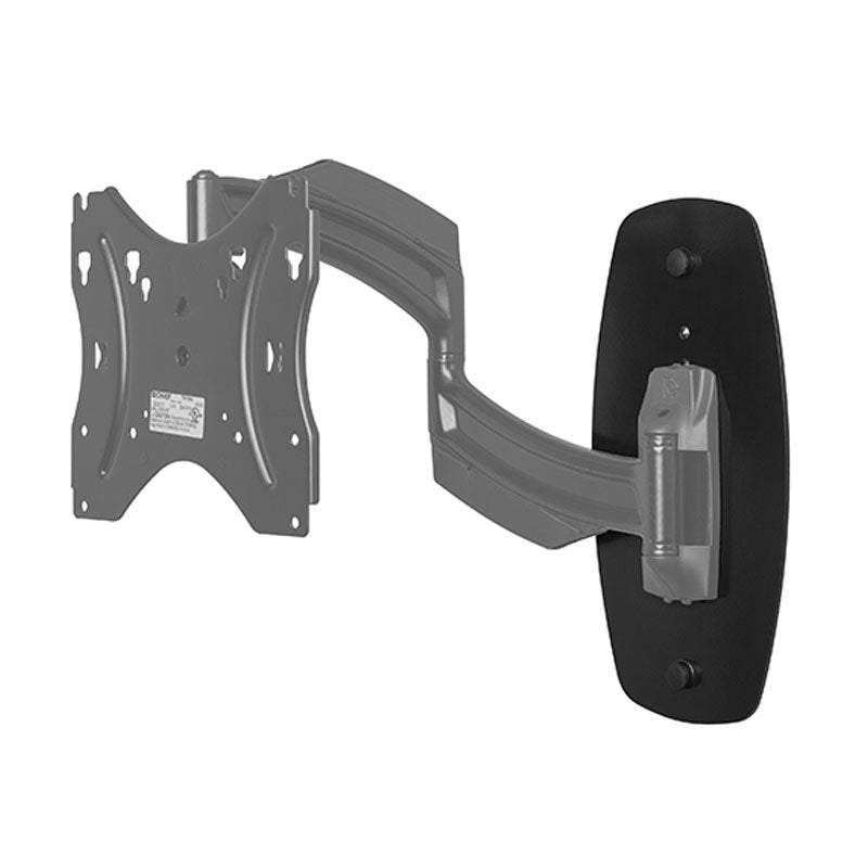 Chief Small THINSTALL Metal Stud Accessory TASMSW, articulating wall mount extended in a front three-quarter view