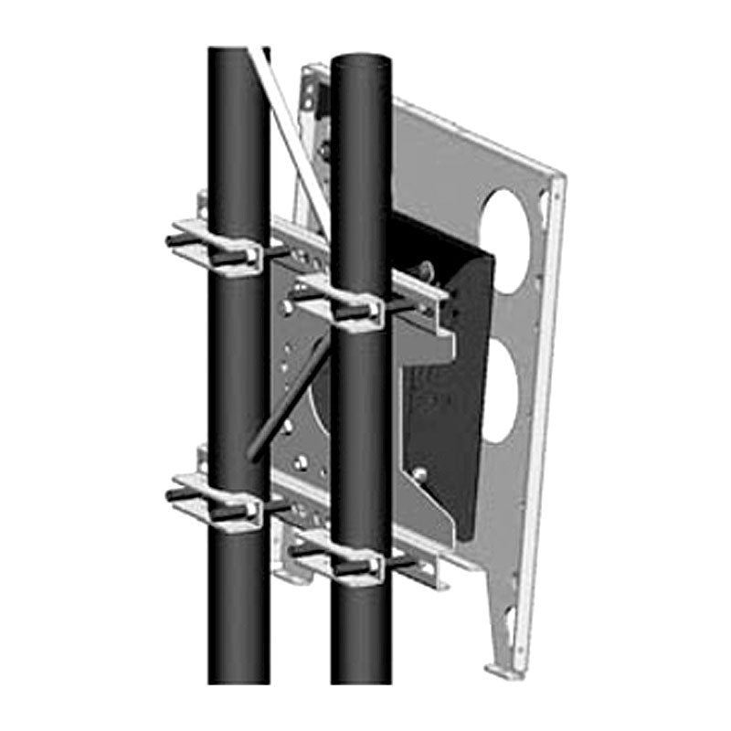 Chief Large TV Truss Mount TPPU, dual-pole clamp mounting-plate rear detail
