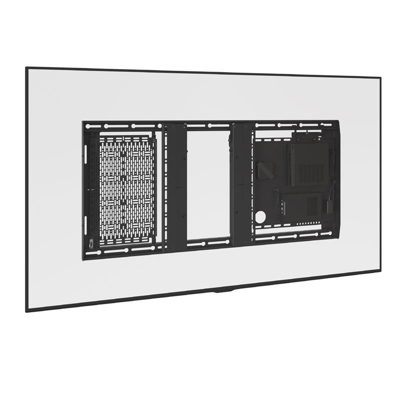 Chief Crestron UC Bracket Accy AS3A102, in-wall mounting frame installed behind a display