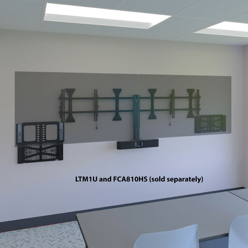 Chief Proximity Component Storage Panel CSSLP15X10, flat panel equipment rack installed wall view
