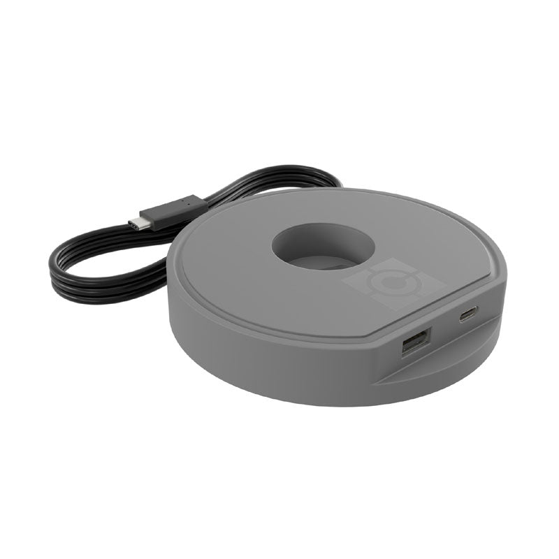 Chief Koncis USB Charging Hub D1US-NA, desktop power hub front three-quarter view