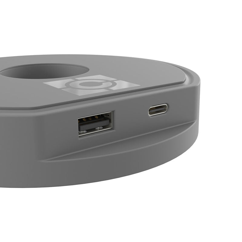 Chief Koncis USB Charging Hub D1US-NA, desktop power hub port close-up