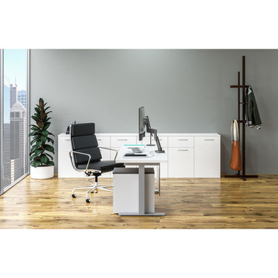 Chief Koncis USB Charging Hub D1US-NA, desktop power hub installed office desk view