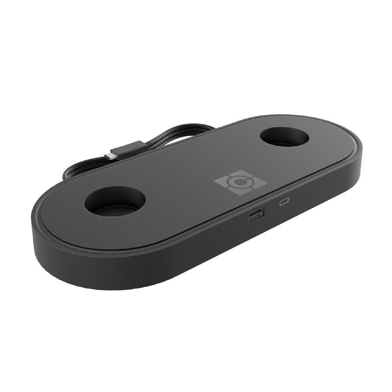 Chief Koncis USB Charging Hub D2UB-NA, dual-monitor stand base with integrated connection hub