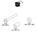 Chief Hardware Kit (M6, 1.25 inch Spacer) FHB5062