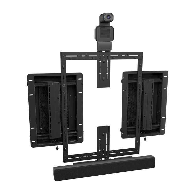 Chief Camera Shelf FPIWMA100, dual-display stand frame with camera and soundbar mounts