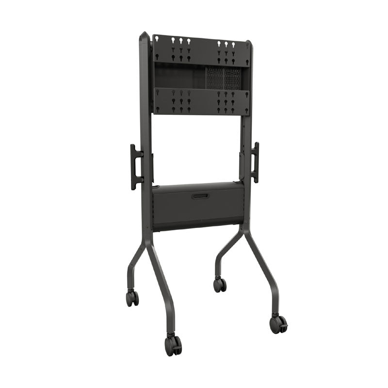 Chief Voyager Large Manual Height Adjustable AV Cart (Black) LSCUB