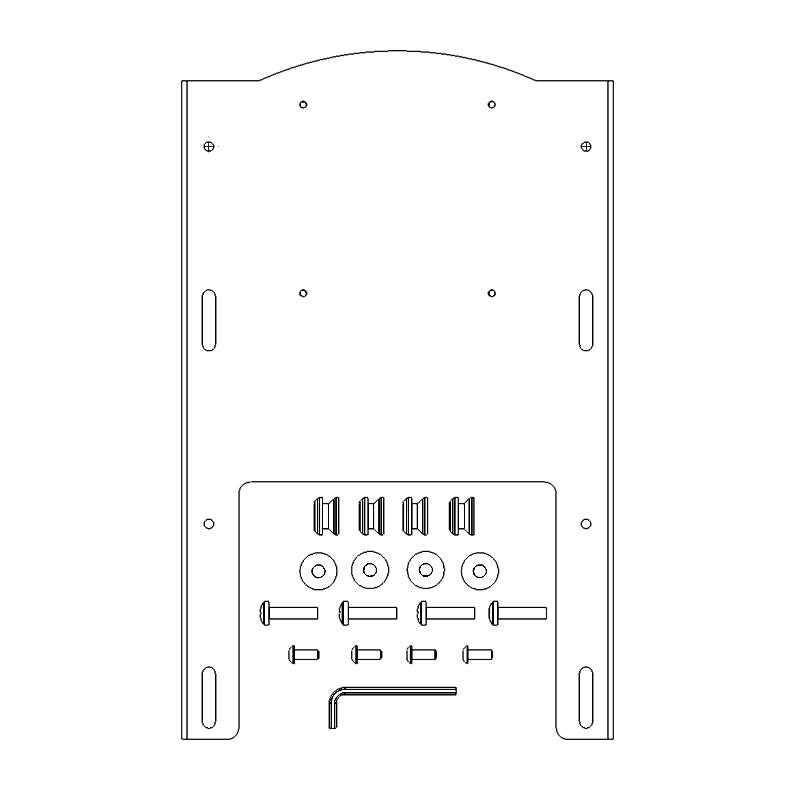 Chief Medium Interface Bracket (Sony 200x200, Low) MSB6200