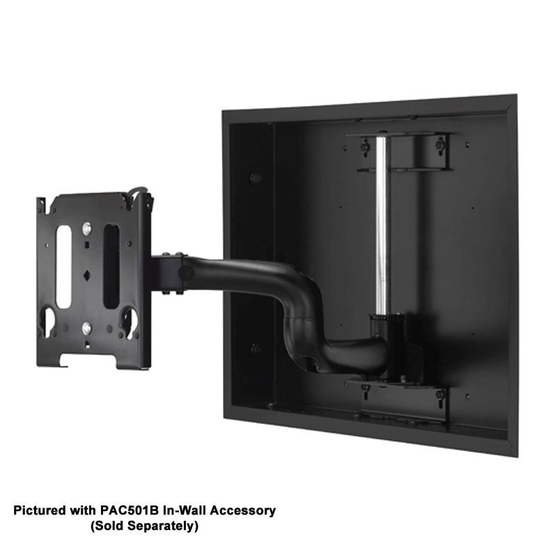 Chief Medium Swing Arm In-Wall TV Mount MWRIW6000B, in-wall articulating mount installed behind display
