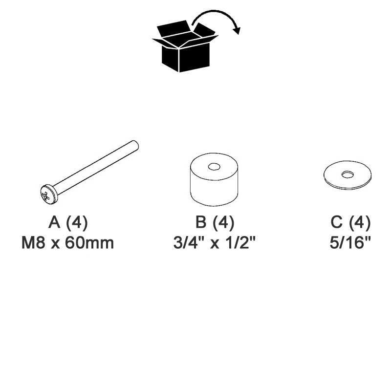 Chief Hardware Kit (60mm) PAC60