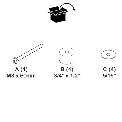 Chief Hardware Kit (60mm) PAC60