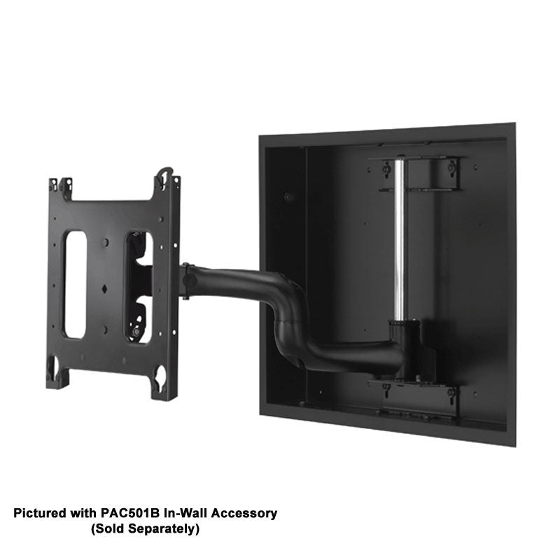 Chief Large Swing Arm In-Wall TV Mount PWRIW2000B, TV wall mount installed in in-wall enclosure