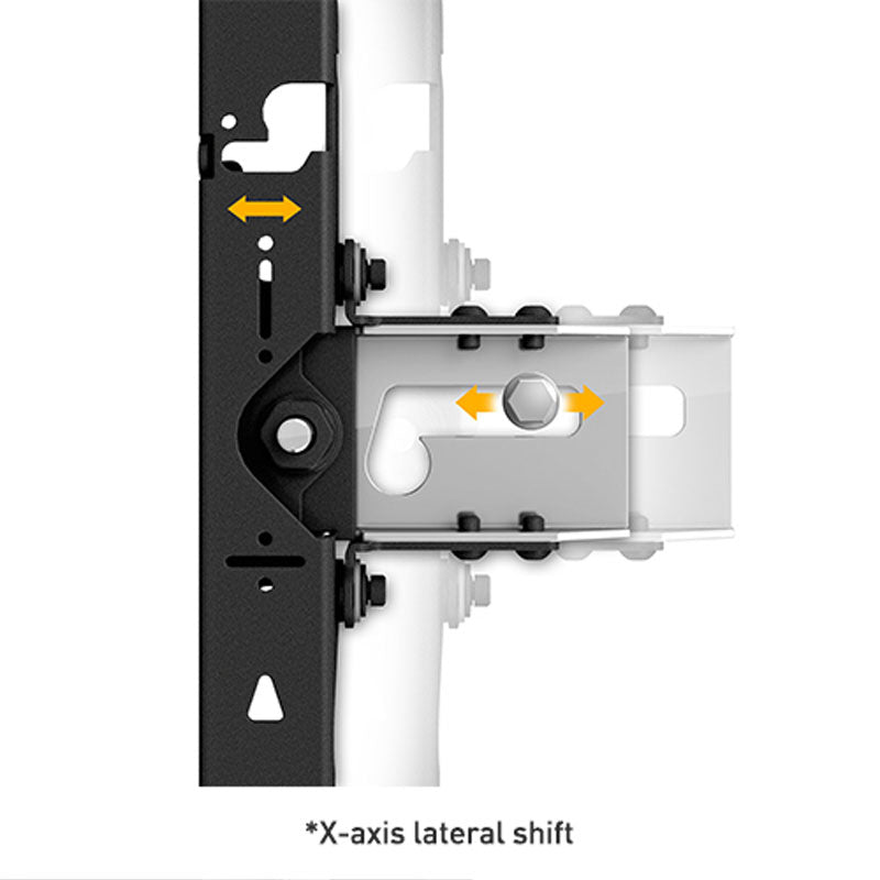 Chief TiLED LED Mount TIL1X5PH, video wall mount lateral shift diagram