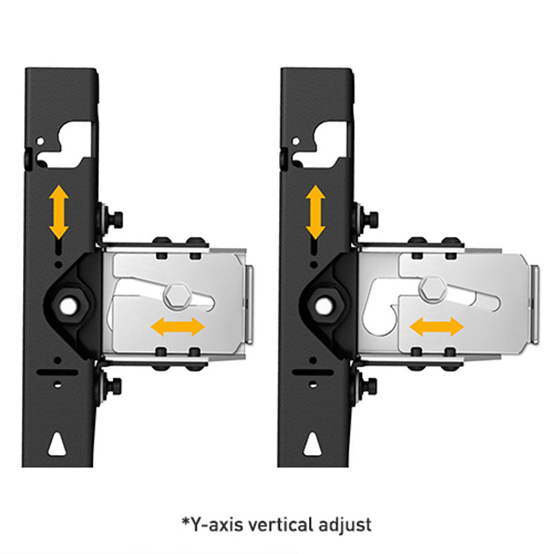 Chief TiLED LED Mount TIL1X5PH, video wall mount vertical adjustment diagram