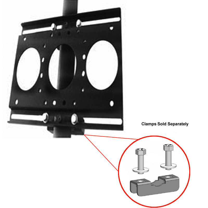 Chief Large TV Pole Mount TPM2000B, display mount adapter plate with clamp hardware