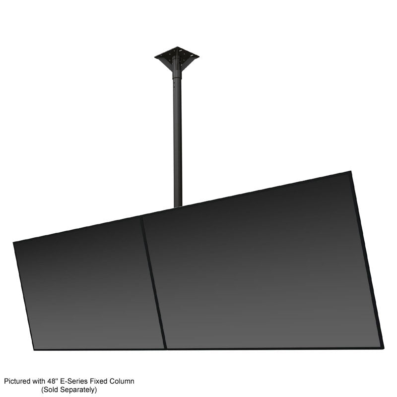 Crimson In-Line Ceiling Mount Kit CM2KIT-8U, dual displays suspended from single ceiling pole