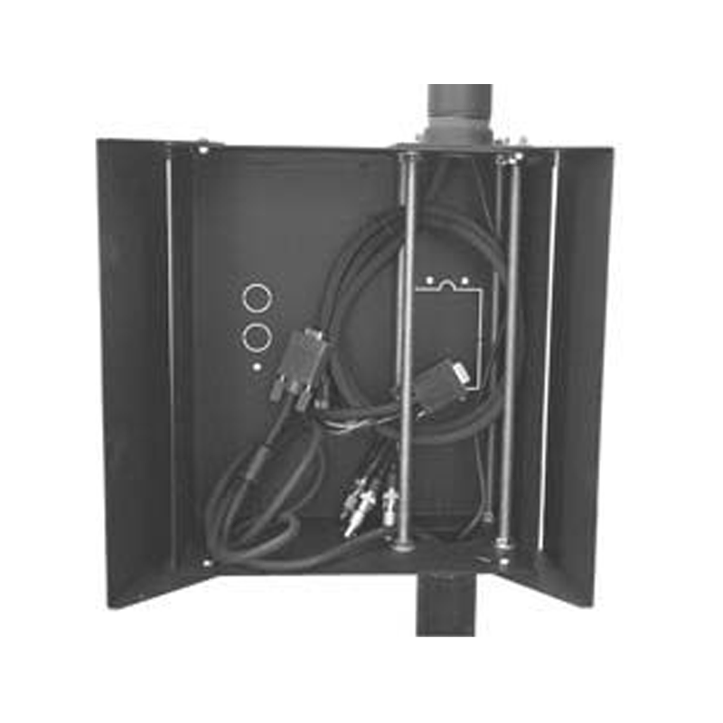 Chief Electrical Storage Enclosure CMA160, display stand rear cable management view