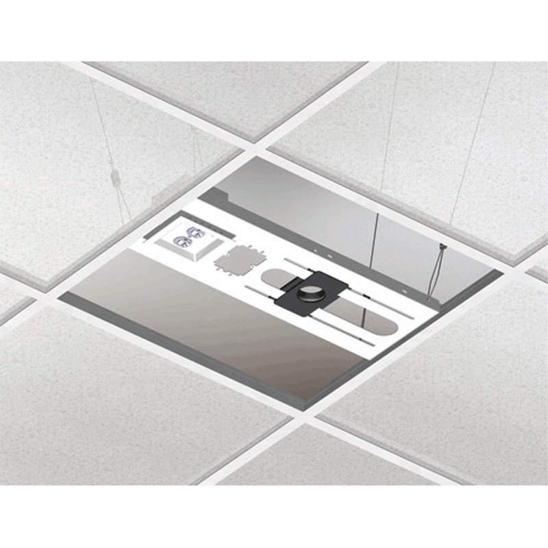 Chief Above Tile Suspended Ceiling Kit and 3 inch Fixed Pipe CMA443