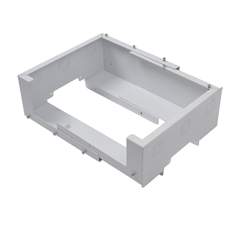 Chief Suspended Ceiling Projector System SYS474UW, white in-ceiling equipment enclosure in a top three-quarter view
