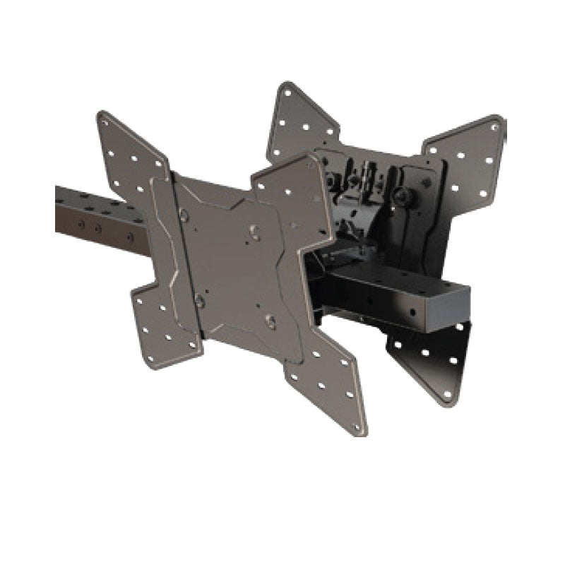 Crimson Multi-Display TV Ceiling Mount System CMD4V, articulating wall mount rear angled view
