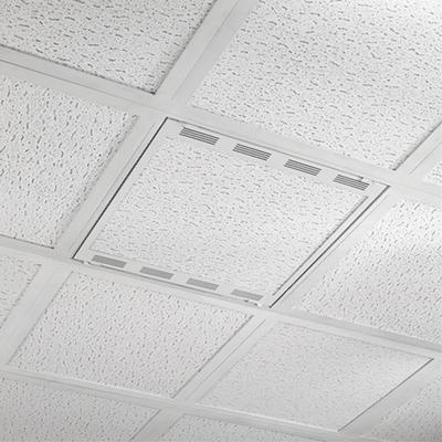 Chief 2 x 2 Plenum Rated Storage Box CMS492P2, ceiling access panel closed