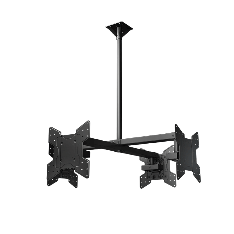 Crimson Quad Display VESA Ceiling Mount for Four 32-55 inch Screens (Black) CQUAD55V