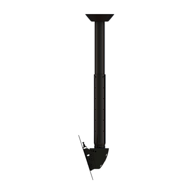 Crimson Medium TV Ceiling Mount C37-48A, ceiling display mount side view with tilted screen