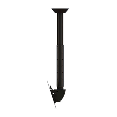 Crimson Medium TV Ceiling Mount C37-48A, ceiling display mount side view with tilted screen