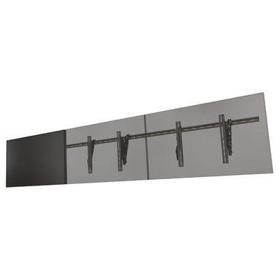Crimson Unistrut Menu Board Brackets WMLU-G2, multi-display wall mount perspective view