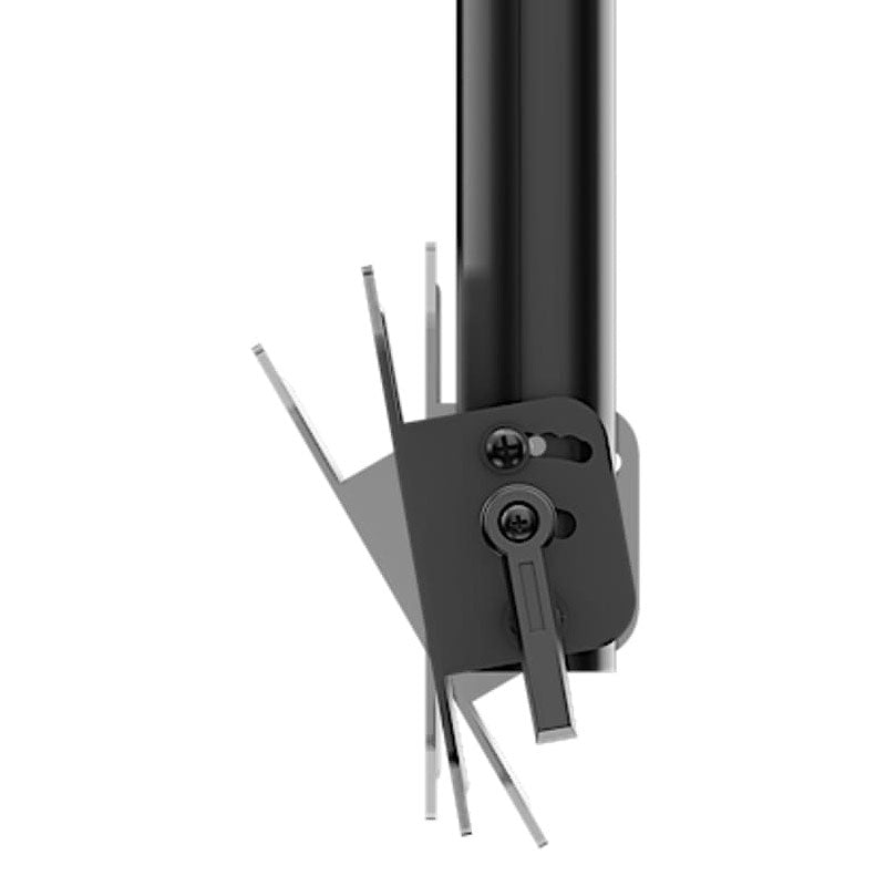 Crimson Small Complete Ceiling TV Mount Kit CV100S-24AW, ceiling projector mount tilt-adjustment mechanism in close-up