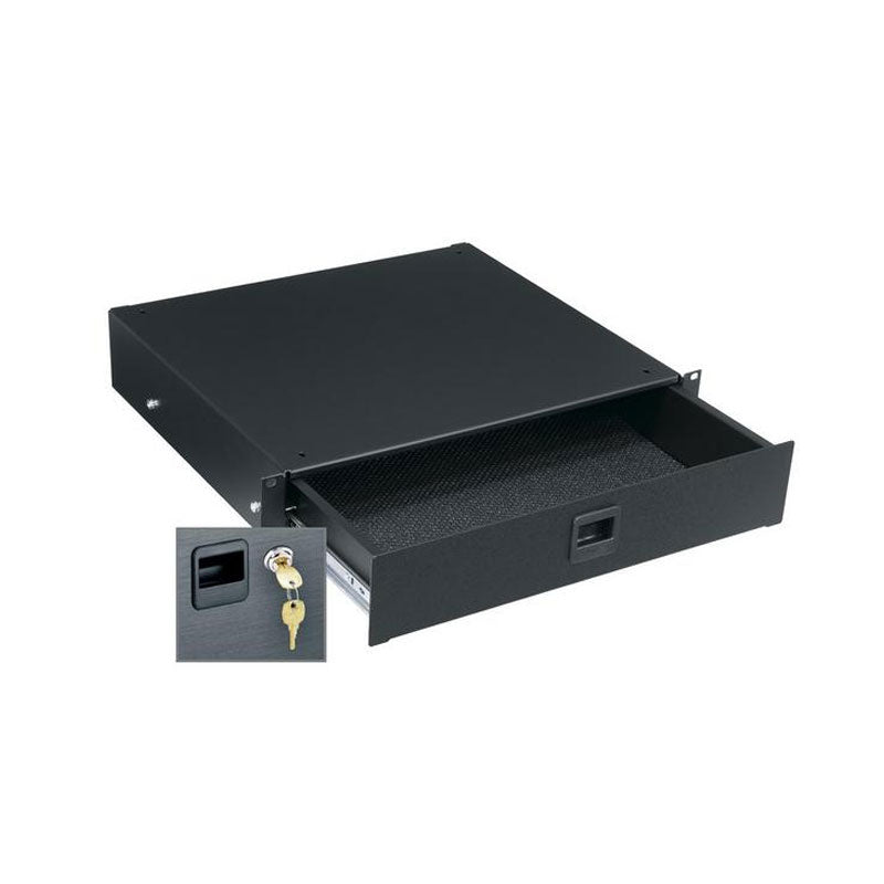 Middle Atlantic Rack Drawer (2 RU, Anodized, Lock) D2LK