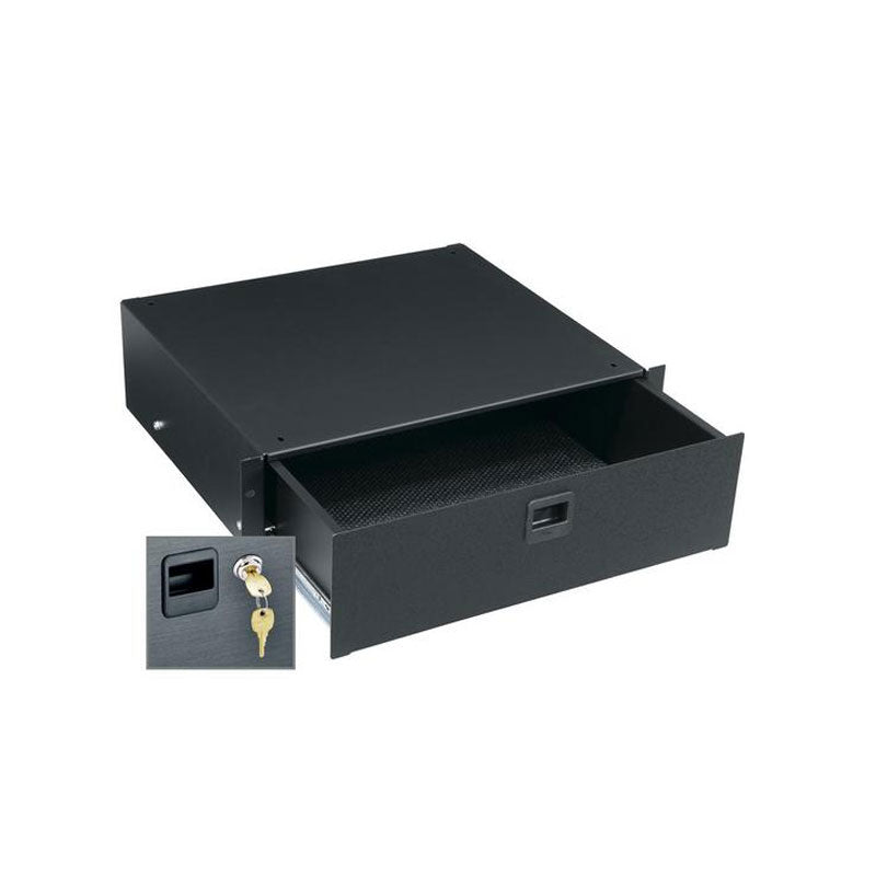 Middle Atlantic Rack Drawer (3 RU, Anodized, Lock) D3LK