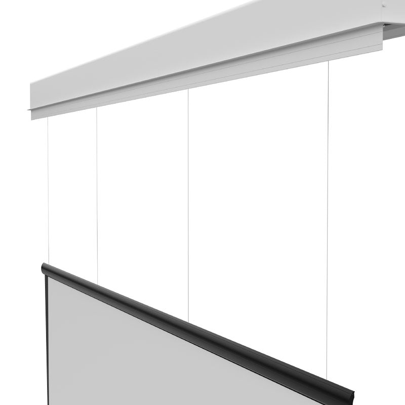 Da-Lite DL100319LF Myriad Conceal REC Electric Screen, projection screen ceiling housing detail