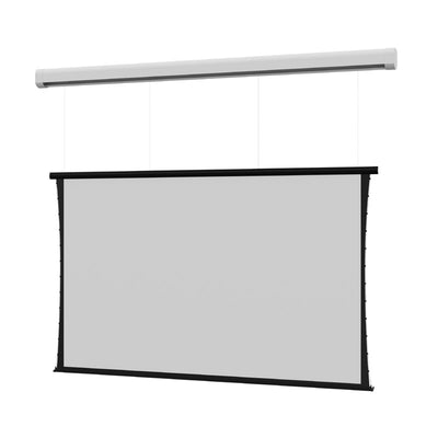 Da-Lite DL100156L Myriad Tensioned Reveal Electric Screen, ceiling-recessed projection screen front view
