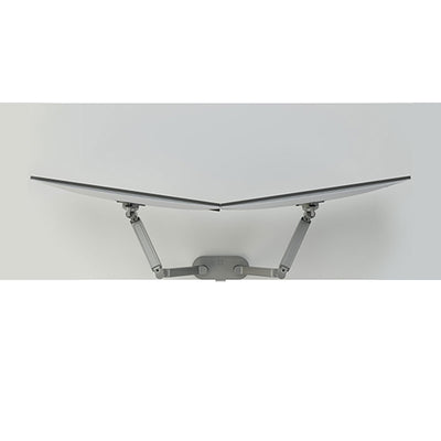 Chief Koncis Monitor Arm Mount DMA2S, dual-monitor desk mount underside view