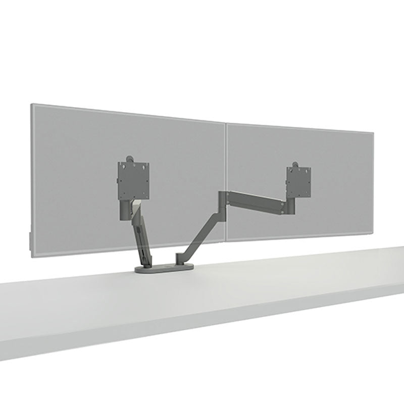 Chief Koncis Monitor Arm Mount DMA2S, dual-monitor desk mount alternate rear view