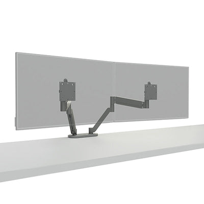 Chief Koncis Monitor Arm Mount DMA2S, dual-monitor desk mount alternate rear view