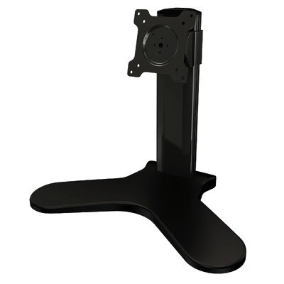 Crimson Small Monitor Desktop Stand DS1, desktop monitor stand front three-quarter view