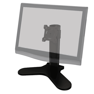 Crimson Single Monitor Desktop Stand for 10-26 inch Screens (Black) DS1