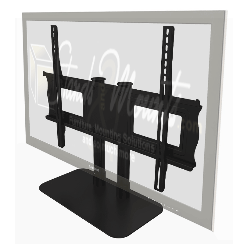 Crimson Large Tabletop Pedestal DS55, tabletop display mount rear three-quarter view