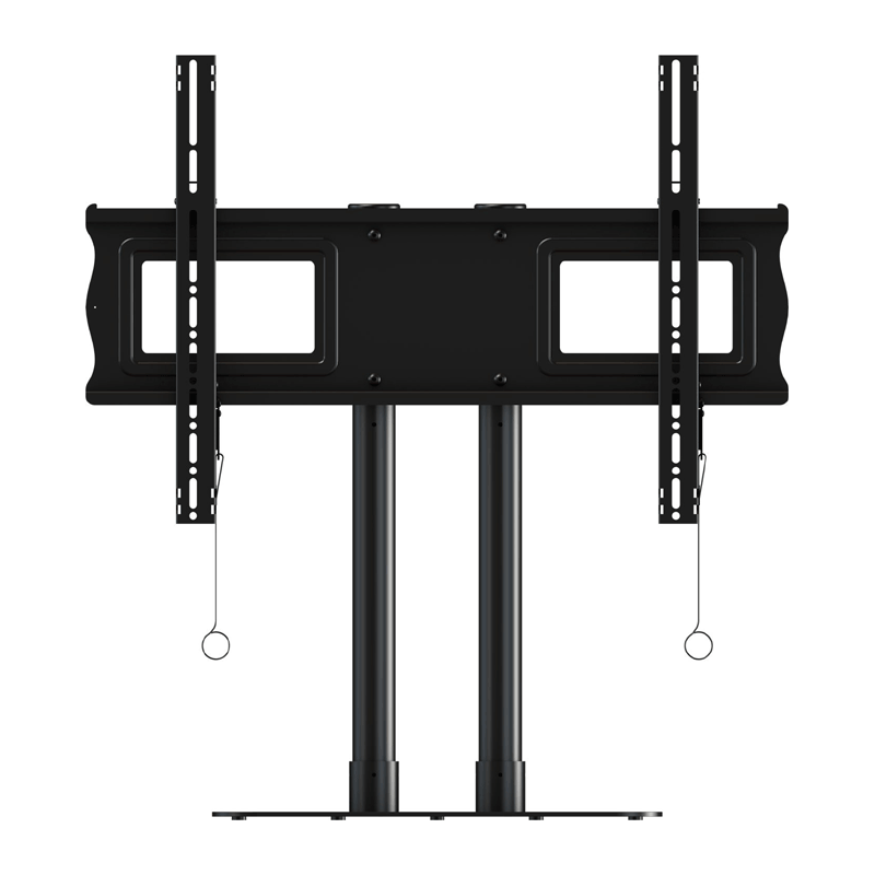 Crimson Extra Large Tabletop Pedestal DS84, dual-display floor stand front view