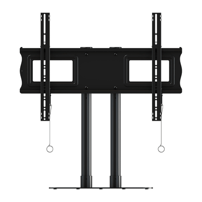 Crimson Extra Large Tabletop Pedestal DS84, dual-display floor stand front view